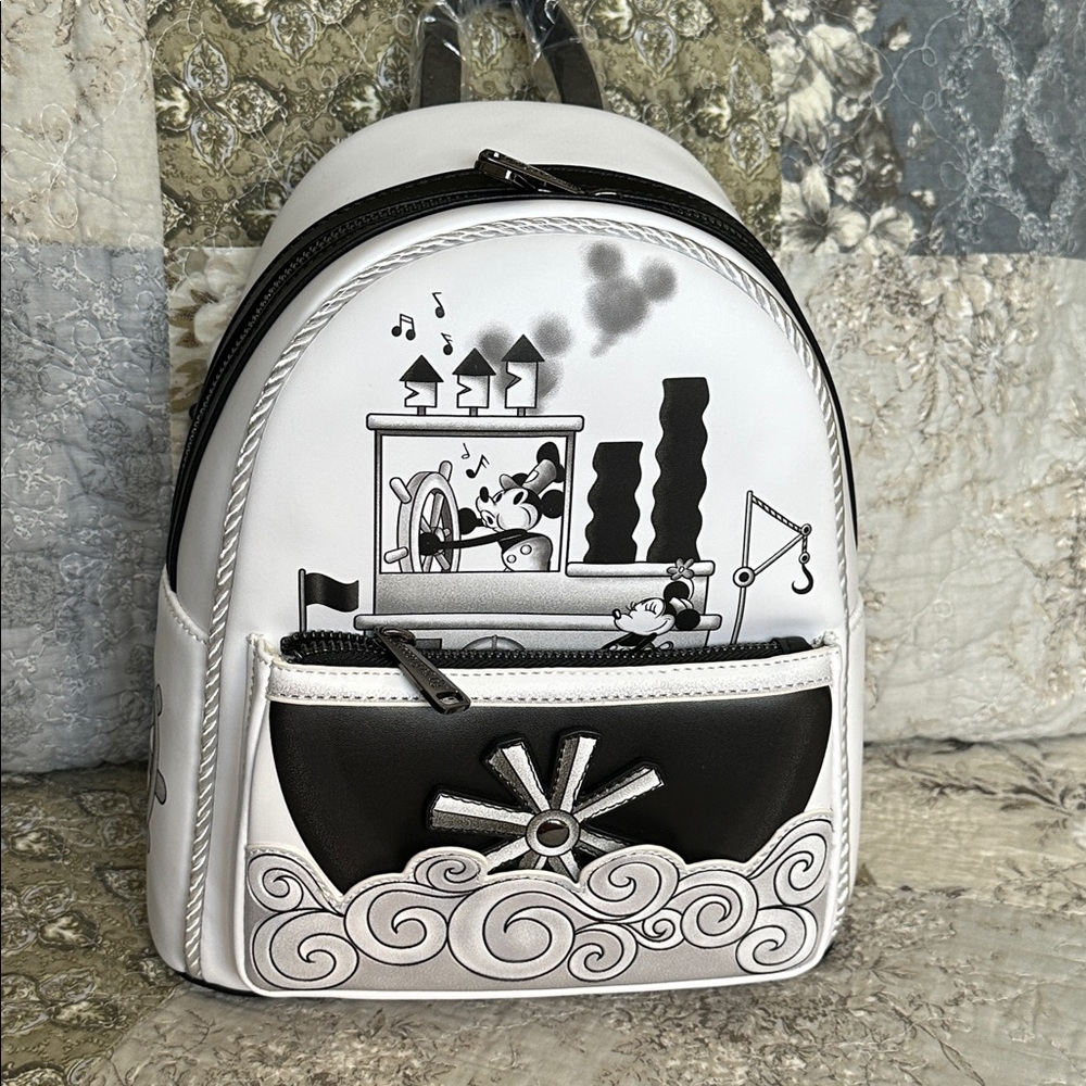 Beautiful Disney Loungefly featuring Steamboat Willie, NWTs